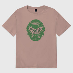 Футболка оверсайз женская Slayers Club, цвет: пыльно-розовый