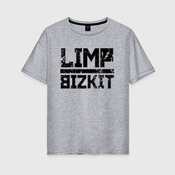 Футболка оверсайз женская LIMP BIZKIT, цвет: меланж