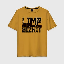 Футболка оверсайз женская LIMP BIZKIT, цвет: горчичный