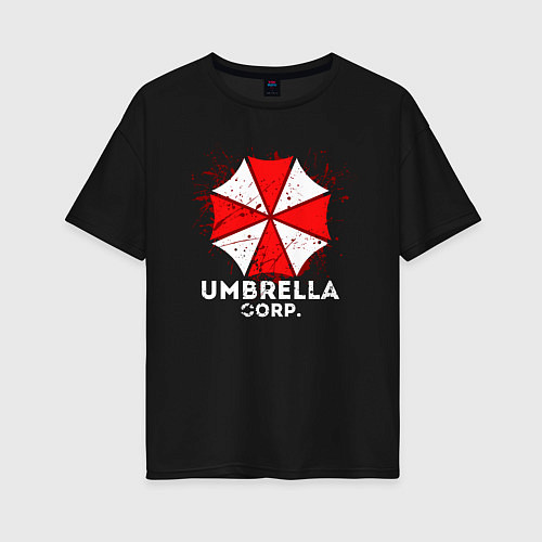 Женская футболка оверсайз UMBRELLA CORP / Черный – фото 1