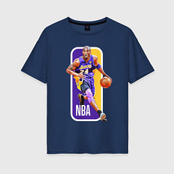 Футболка оверсайз женская NBA Kobe Bryant, цвет: тёмно-синий
