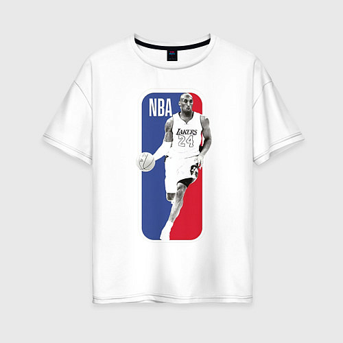 Женская футболка оверсайз NBA Kobe Bryant / Белый – фото 1