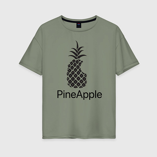 Женская футболка оверсайз PineApple / Авокадо – фото 1