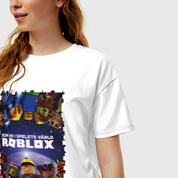 Футболка оверсайз женская ROBLOX, цвет: белый — фото 2