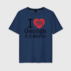 Женская футболка оверсайз I Love George Martin
