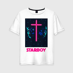 Футболка оверсайз женская STARBOY, цвет: белый