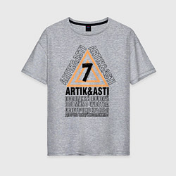 Женская футболка оверсайз Artik & Asti