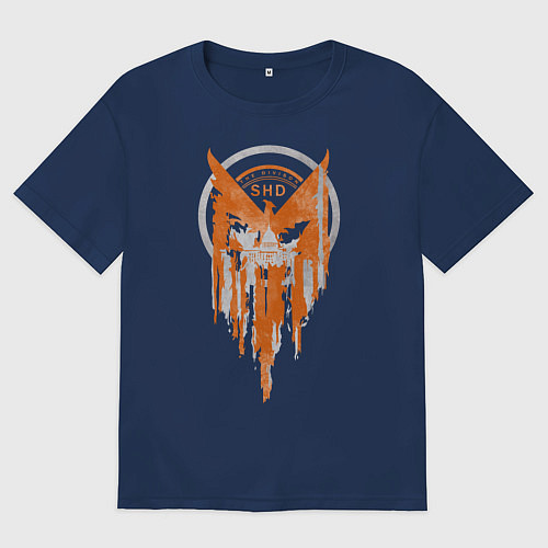 Женская футболка оверсайз Capitol The Division 2 / Тёмно-синий – фото 1