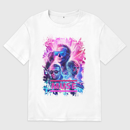 Женская футболка оверсайз Muse / Белый – фото 1