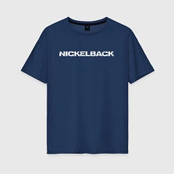 Женская футболка оверсайз Nickelback