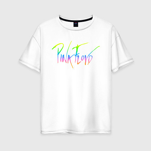 Женская футболка оверсайз Pink Floyd / Белый – фото 1