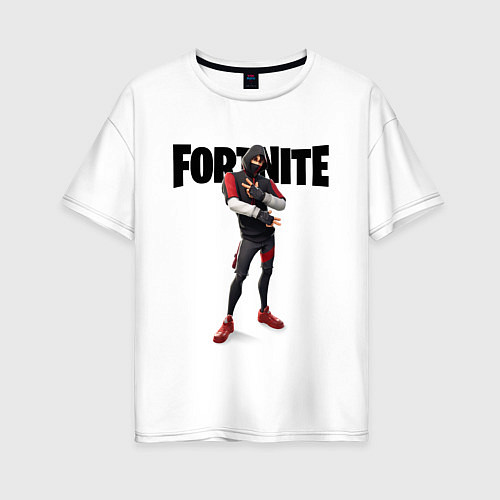 Женская футболка оверсайз FORTNITE IKONIK / Белый – фото 1