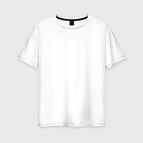 Женская футболка оверсайз МНЕ ЛЕНЬ / Белый – фото 1