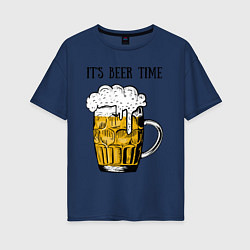 Женская футболка оверсайз It's beer time