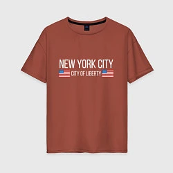 Женская футболка оверсайз NEW YORK