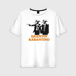 Женская футболка оверсайз Квентин Карантино