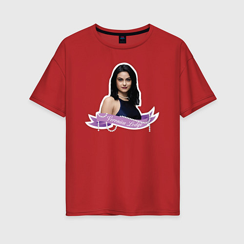 Женская футболка оверсайз VERONICA LODGE / Красный – фото 1