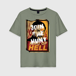 Женская футболка оверсайз King Of Hell