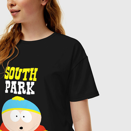 Женская футболка оверсайз SOUTH PARK / Черный – фото 3