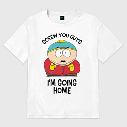 Футболка оверсайз женская South Park, Эрик Картман, цвет: белый