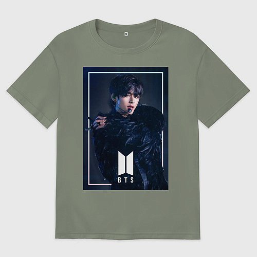 Женская футболка оверсайз BTS Black Swan / Авокадо – фото 1