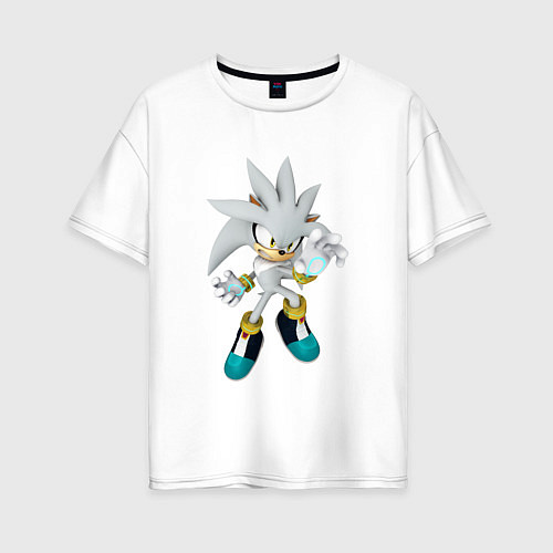 Женская футболка оверсайз SONIC / Белый – фото 1