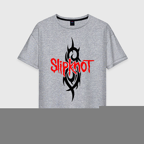 Женская футболка оверсайз SLIPKNOT / Меланж – фото 1