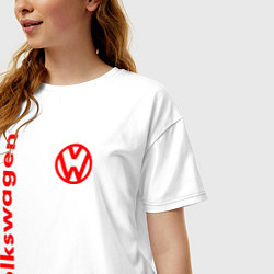 Футболка оверсайз женская Volkswagen, цвет: белый — фото 2