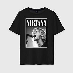 Женская футболка оверсайз NIRVANA