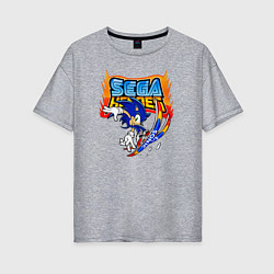 Женская футболка оверсайз Sonic:Sega Heroes
