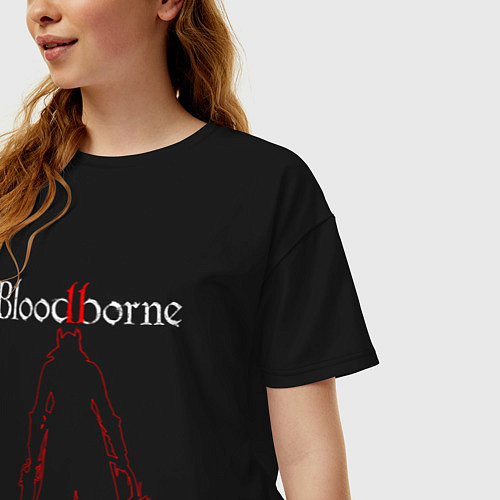 Женская футболка оверсайз Bloodborne / Черный – фото 3