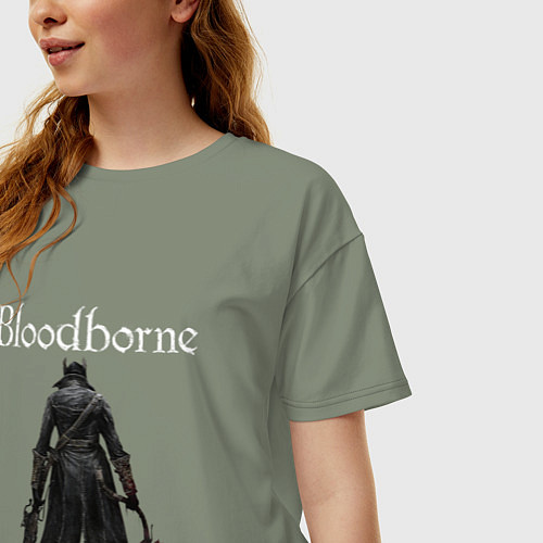 Женская футболка оверсайз Bloodborne / Авокадо – фото 3