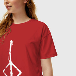Футболка оверсайз женская BLOODBORNE, цвет: красный — фото 2