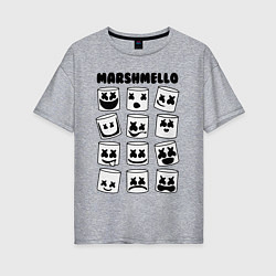 Женская футболка оверсайз FORTNITE x MARSHMELLO