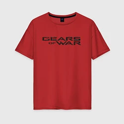 Женская футболка оверсайз Gears
