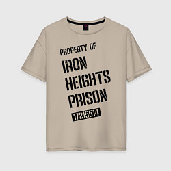 Женская футболка оверсайз Iron Heights Prison