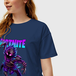 Футболка оверсайз женская FORTNITE RAVEN, цвет: тёмно-синий — фото 2