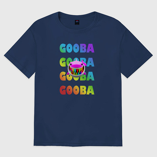 Женская футболка оверсайз GOOBA - 6ix9ine / Тёмно-синий – фото 1