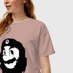 Футболка оверсайз женская Che Mario, цвет: пыльно-розовый — фото 2