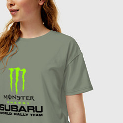 Футболка оверсайз женская MONSTER ENERGY Z, цвет: авокадо — фото 2