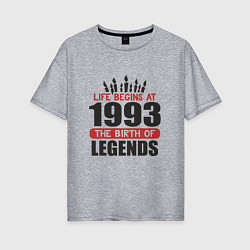 Женская футболка оверсайз 1993 - рождение легенды