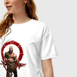 Футболка оверсайз женская GOD OF WAR, цвет: белый — фото 2
