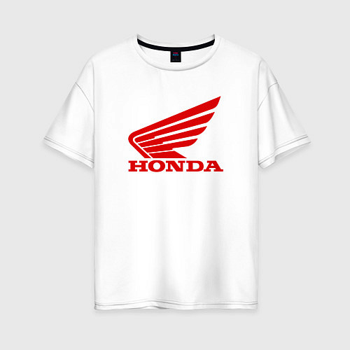 Женская футболка оверсайз HONDA / Белый – фото 1