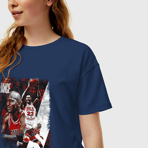 Женская футболка оверсайз ПОСЛЕДНИЙ ТАНЕЦ / Тёмно-синий – фото 3