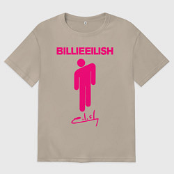 Футболка оверсайз женская BILLIE EILISH, цвет: миндальный