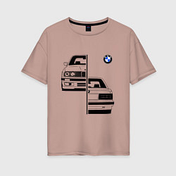 Женская футболка оверсайз BMW БМВ Z