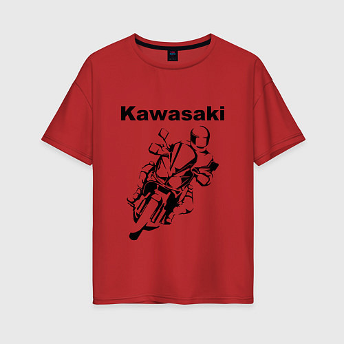 Женская футболка оверсайз KAWASAKI Z / Красный – фото 1