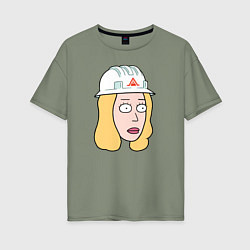 Женская футболка оверсайз Бет на планете Гея