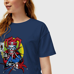 Футболка оверсайз женская Король и Шут, цвет: тёмно-синий — фото 2