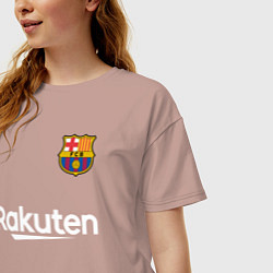 Футболка оверсайз женская BARCELONA, цвет: пыльно-розовый — фото 2